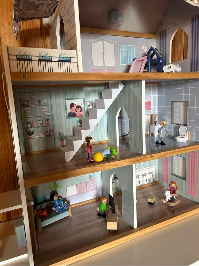 Maison de poupée bois - photo numéro 4