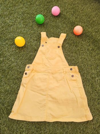 Robe jean jaune  neuve 3 ans