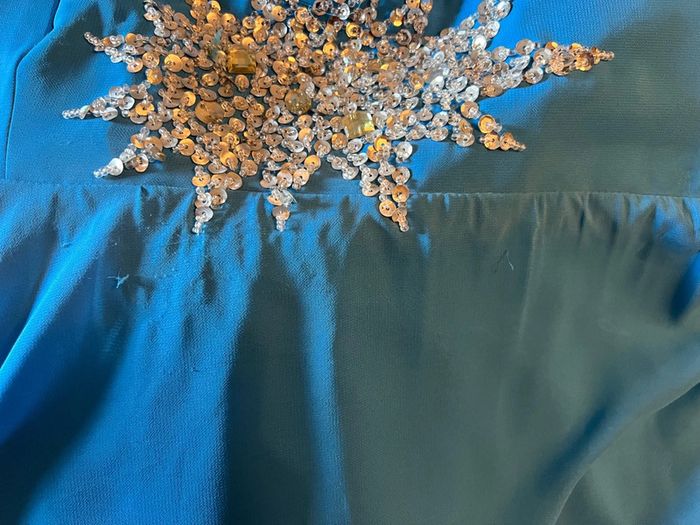 Robe cocktail femme bleu - photo numéro 5