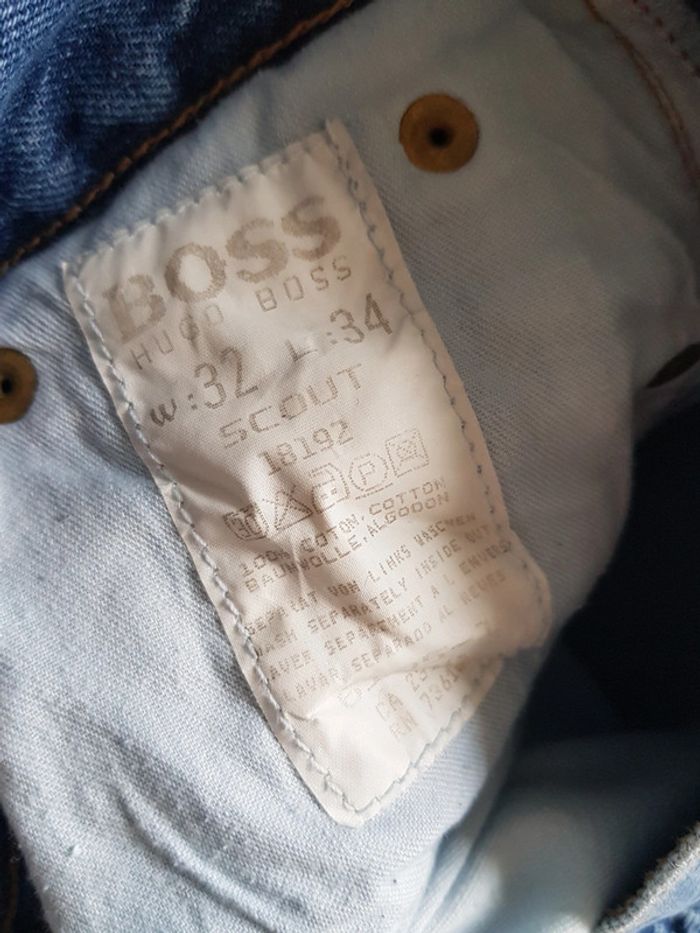 Jean Hugo Boss bleu coupe droite taille w32 - photo numéro 7