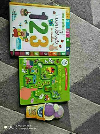 Lot de 2 livres éducatifs bébé