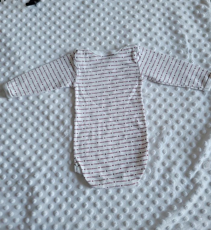 Body Petit Bateau 6 mois collection Cœur Neuf (juste lavé) - photo numéro 3