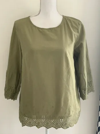 Blouse manches longues kaki Esmara taille 38