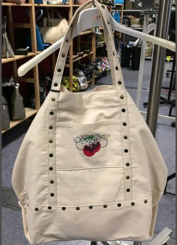 Sac cabas le temps des cerises couleur ivoire