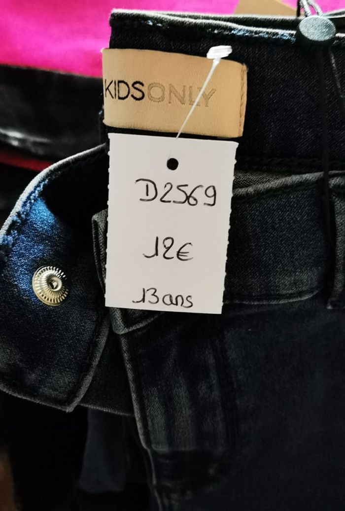 D2569 - jeans bleu fille 13 ans - photo numéro 3