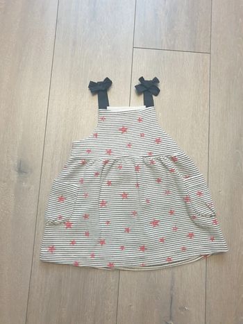 Robe blanc et bleu rayé. Fille 2 ans 1/2. Marque Zara