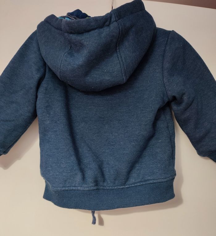 Sweat zippé chaud 12 mois - photo numéro 2