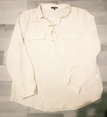 Chemisier laçage blanc - T.44