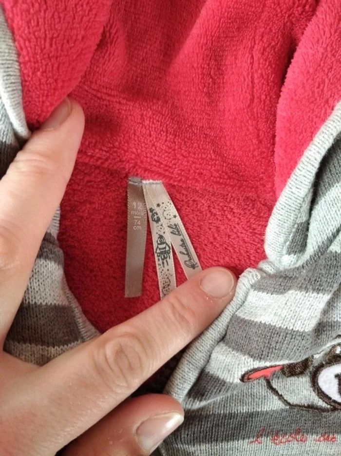 Veste gilet zippé doublé chaud avec capuche Garçon 12 mois Chien "l'école des pirates" Orchestra - photo numéro 8