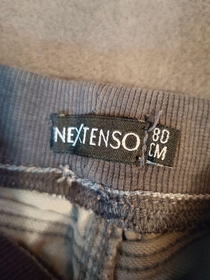 Jeans gris à lacet bordeaux - photo numéro 4