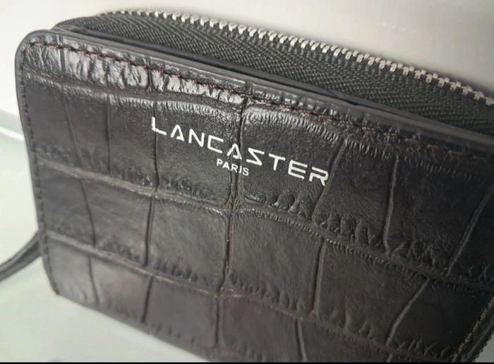 Lancaster portefeuille porte-monnaie porte carte en cuir marron neuf - photo numéro 3