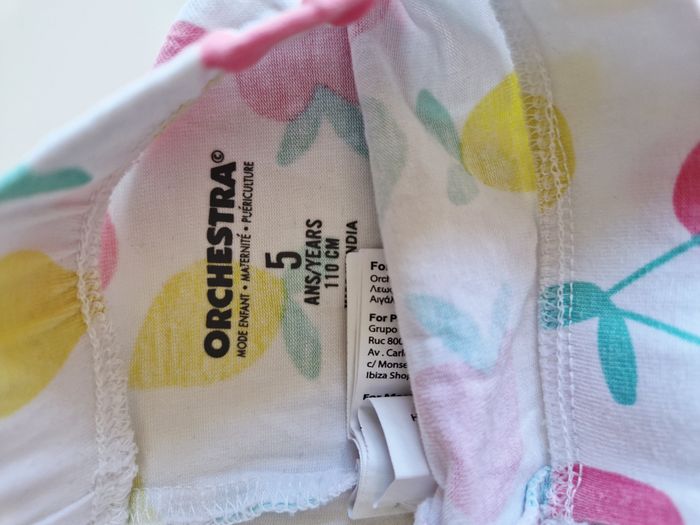 lot de 2 corsaires fille orchestra 5 ans - photo numéro 7