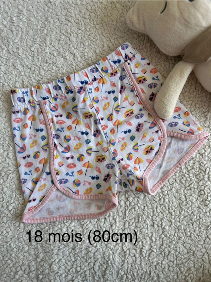 Short fille 18 mois 80cm