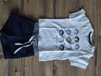 Ensemble maillot manches courtes et shorts