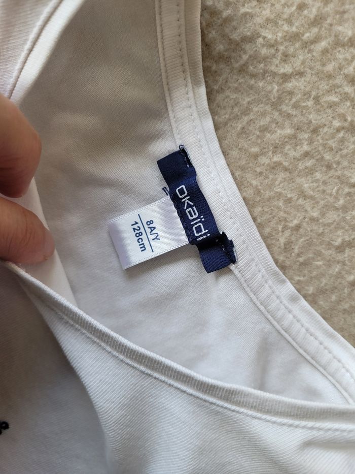 T-shirt okaïdi 8 ans 128 cm - photo numéro 5