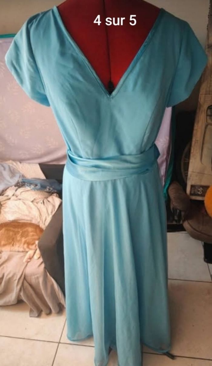 Robe bleu style bridgerton