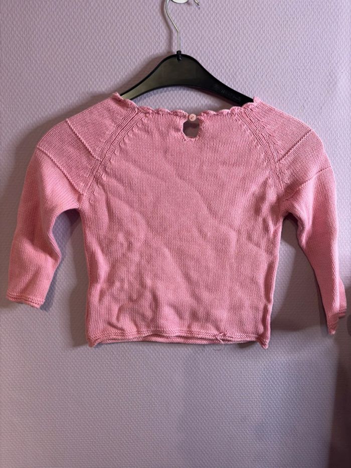 Pull en crochet fleuris - photo numéro 2