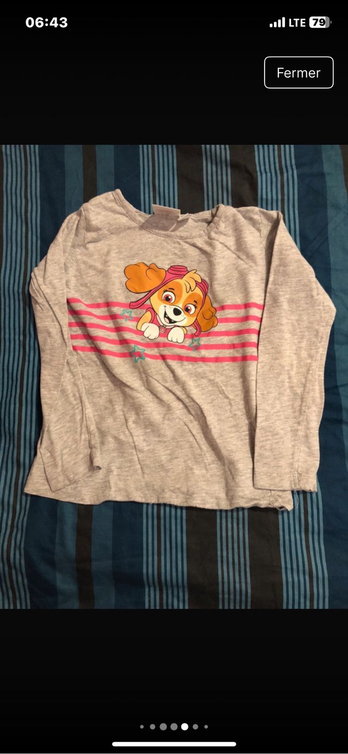 Lot de 5 t shirt fille - photo numéro 6