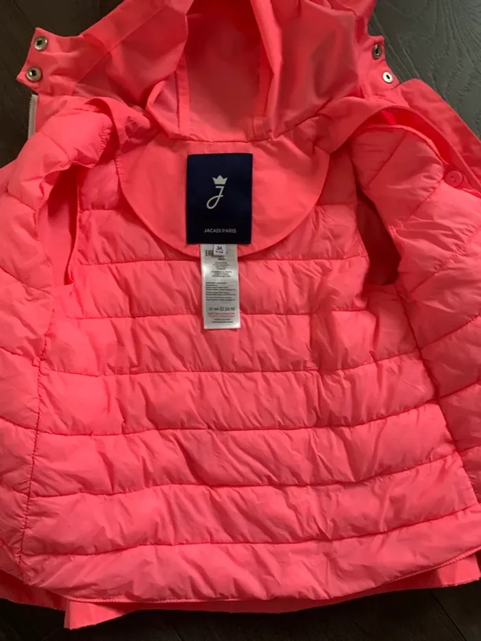 Veste rose jacadi avec gilet amovible 3 ans - photo numéro 7