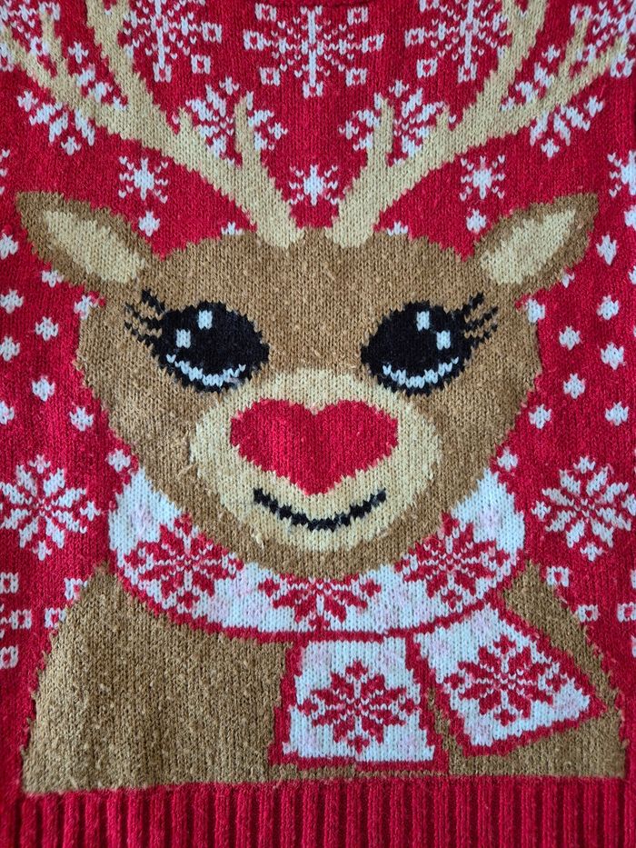 Pull de Noël motif renne - photo numéro 2