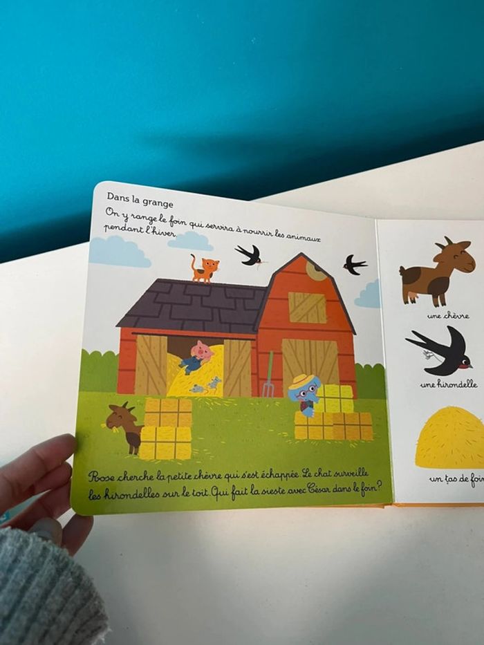 Livre les petites découvertes de César et rose la ferme - photo numéro 5
