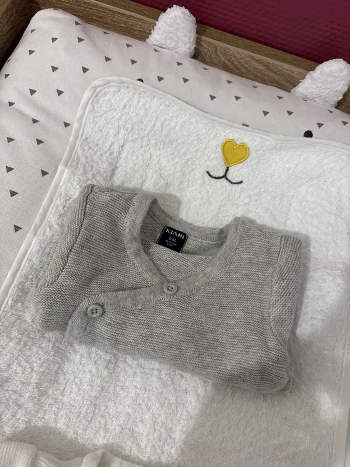 Gilet gris naissance