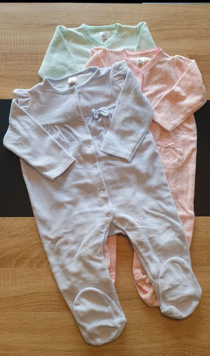 Lot de 3 pyjamas hiver 86 cm
