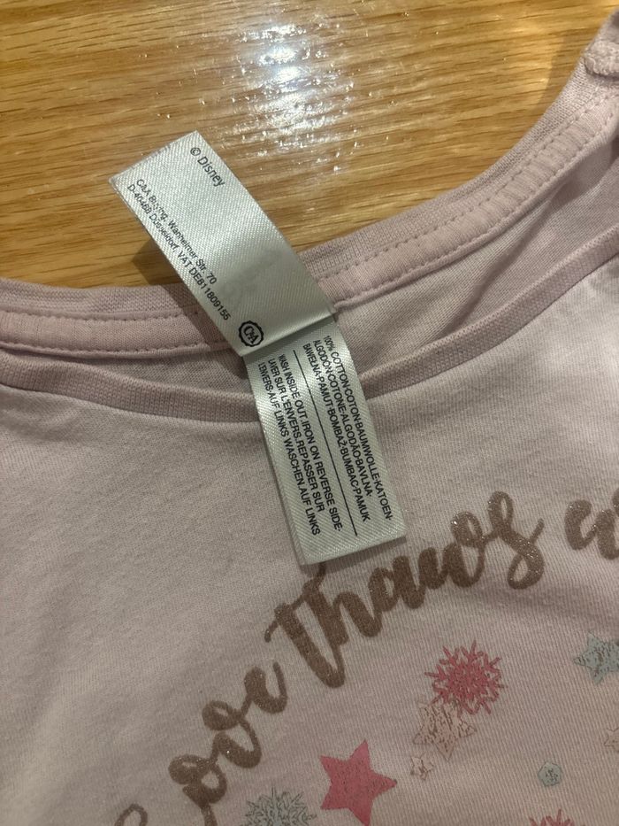 TEE shirt la reine des neiges - photo numéro 3