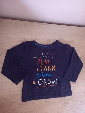 T-shirt ML garçon 9-12mois 80cm