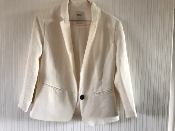 Veste blanche Bershka S