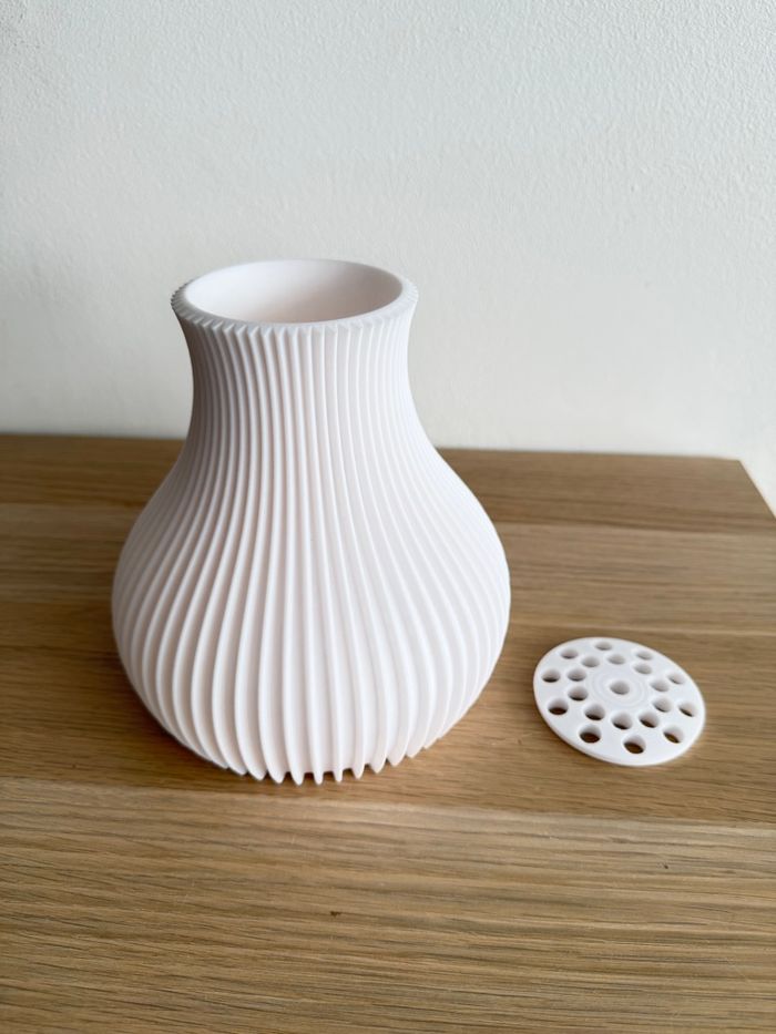 Vase idéal fleurs lego avec support de tiges 3D - photo numéro 2
