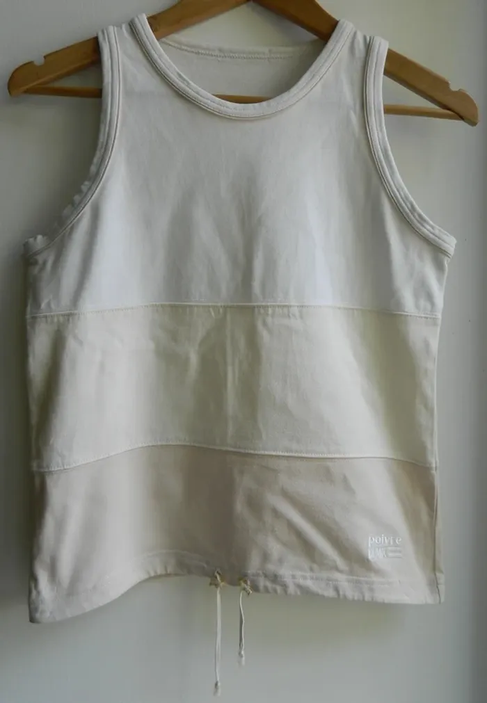 T shirt sans manches T 38 "Poivre blanc"