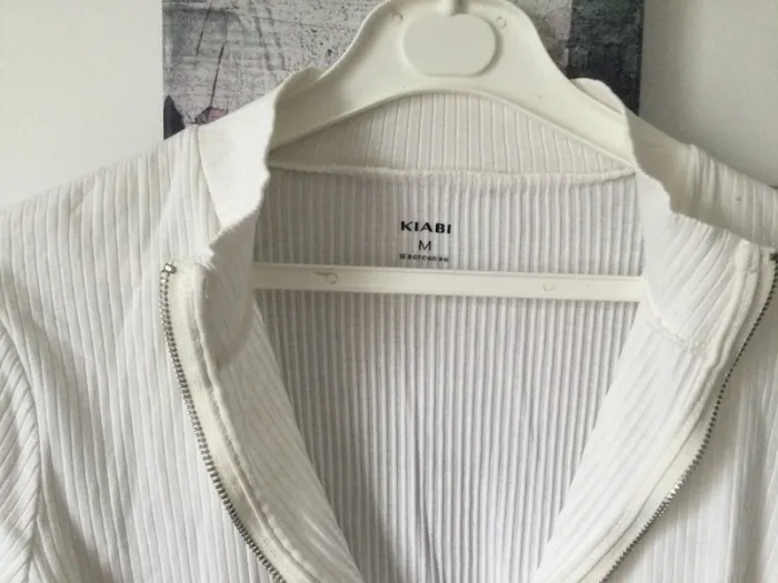 Haut blanc à manches longues ado taille M - photo numéro 3