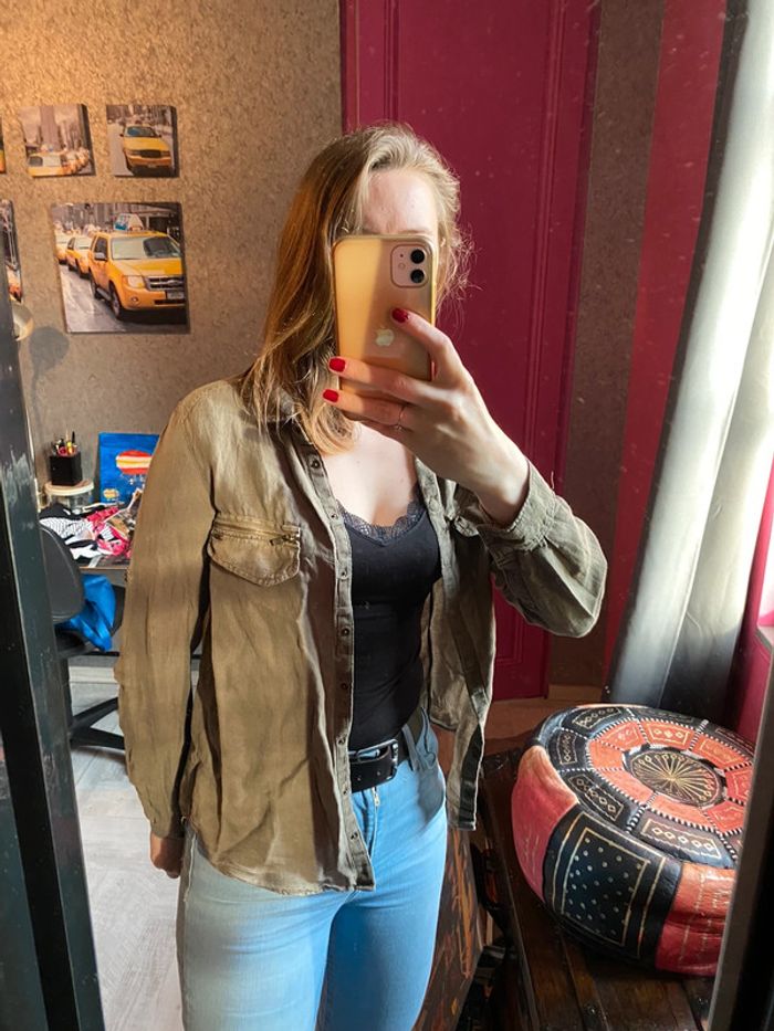 Chemise kaki ikks en 34