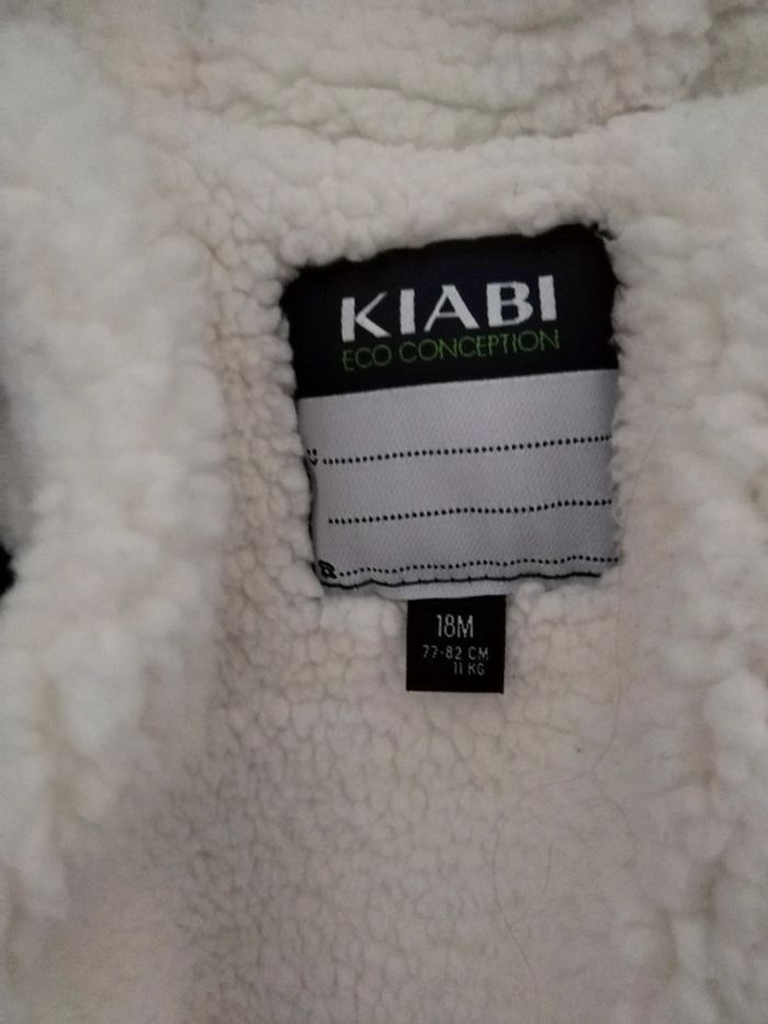 Manteau doublé polaire kiabi tbe 18 mois - photo numéro 5