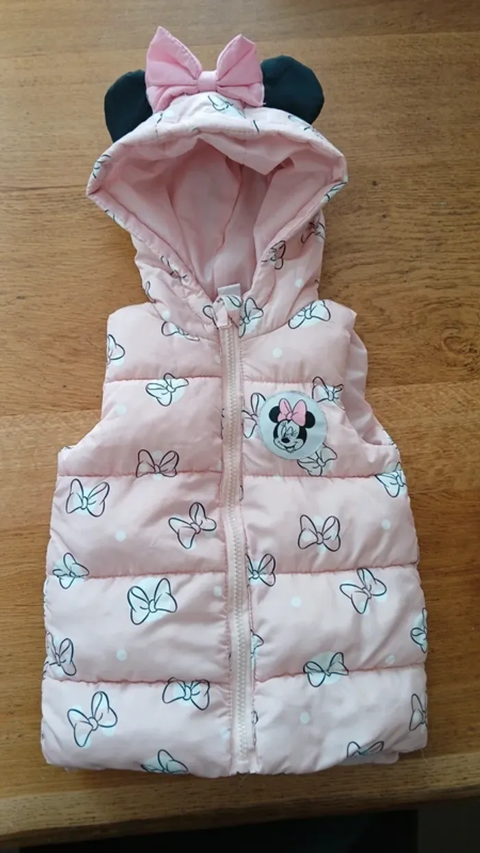 Doudoune sans manche minnie