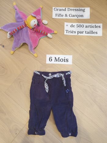 Pantalon en velours 6 mois Obaïbi