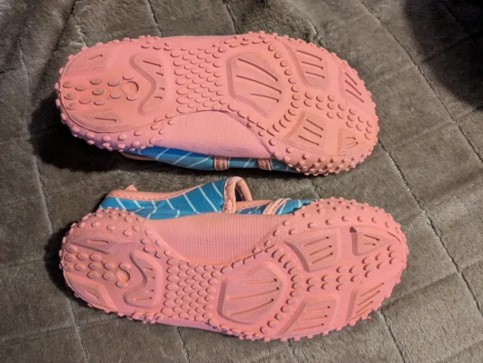 Playshoes chaussures/chaussons 28/29 souples anti uv rose et bleu - photo numéro 3