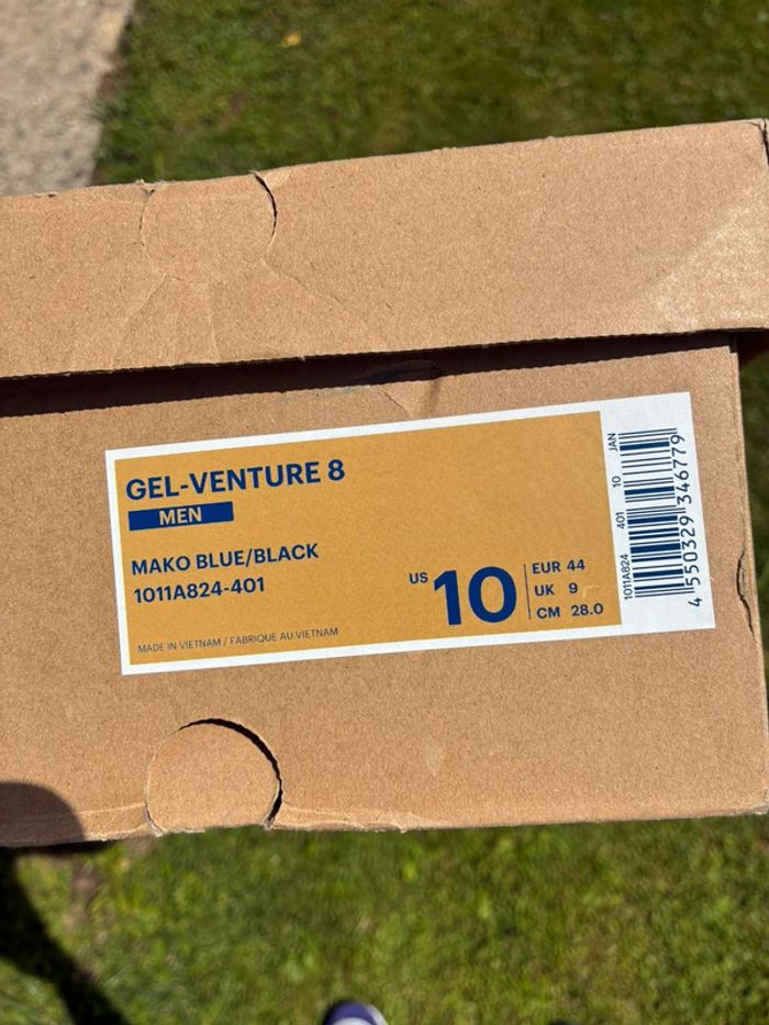 Baskets asics gel venture 8 bleu marine et beige pointure 44 neuves - photo numéro 12