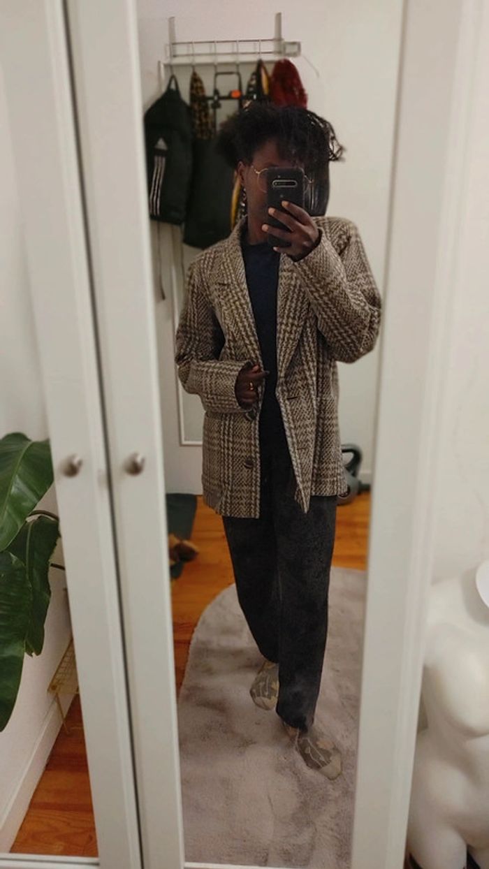 Veste en laine style oversize vintage - photo numéro 10