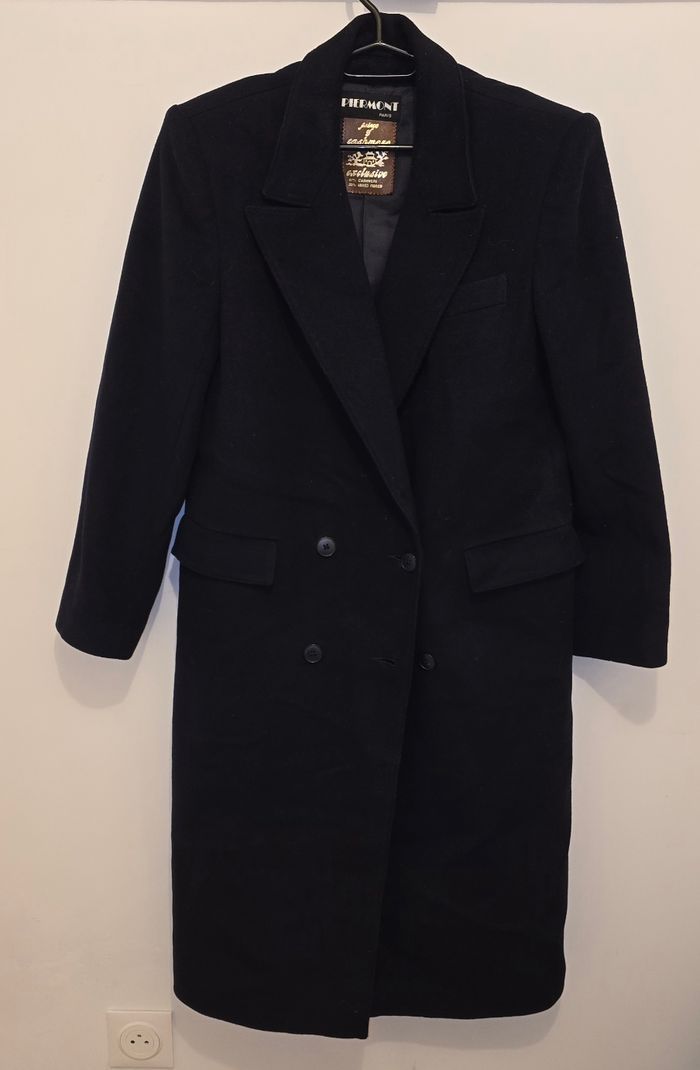 Manteau mixte Piermont Paris 67% cachemire, taille M (FR 48)