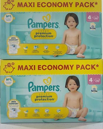 Pampers première protection T4 lot de 2 neuf avec étiquette