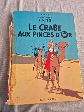 BD Tintin Le crabe aux pinces d'or
