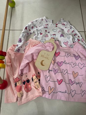 Lots di Maglie Manica Lunga 9/12 Mesi Fagottino