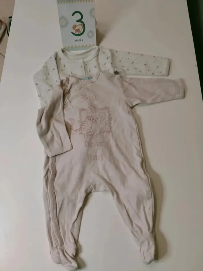 Pyjamas fille 3 mois - photo numéro 2