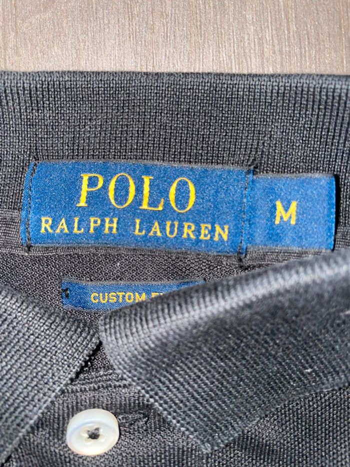 Polo Ralph Lauren Noir Custom Fit - photo numéro 4