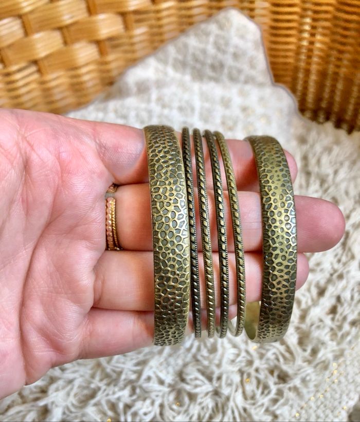 💜 Lot bracelet en métal doré 💜 - photo numéro 3