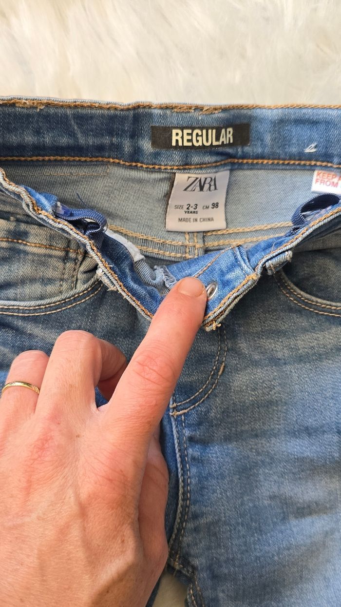 🤩💙 superbe Ensemble teeshirt ml et jeans regular 36mois /3ans garçon 😍💙 - photo numéro 5