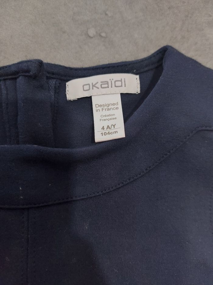 Robe sans manches fille 4 ans bleu marine - photo numéro 2