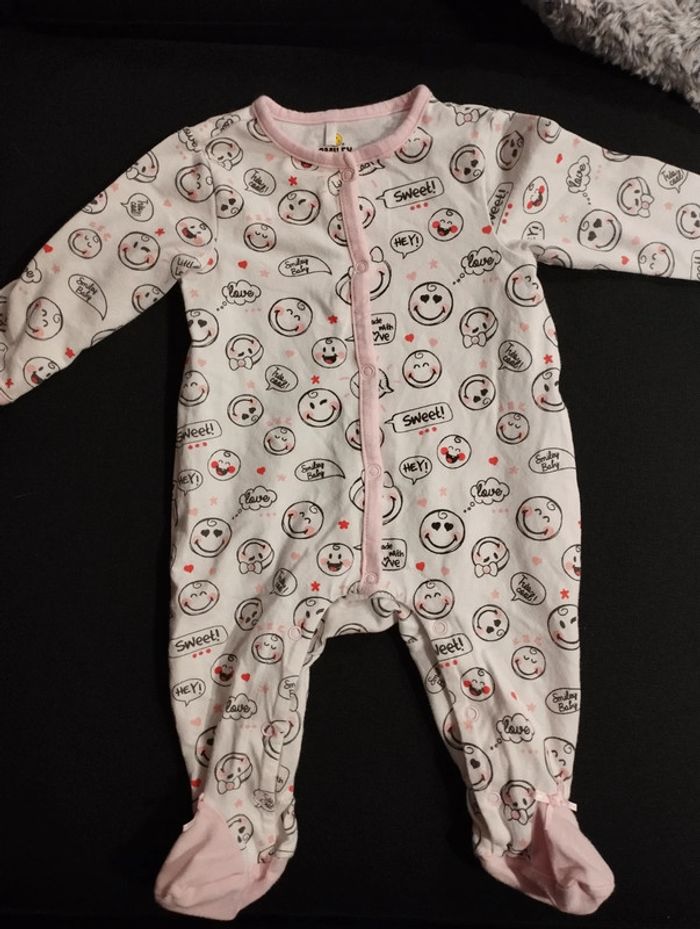 Pyjama fin Smiley 3 mois